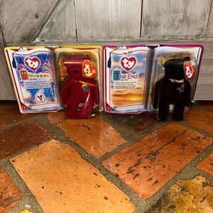 Ty Beanie Baby The End Millennium Bear sealed 99 2000 Vintage